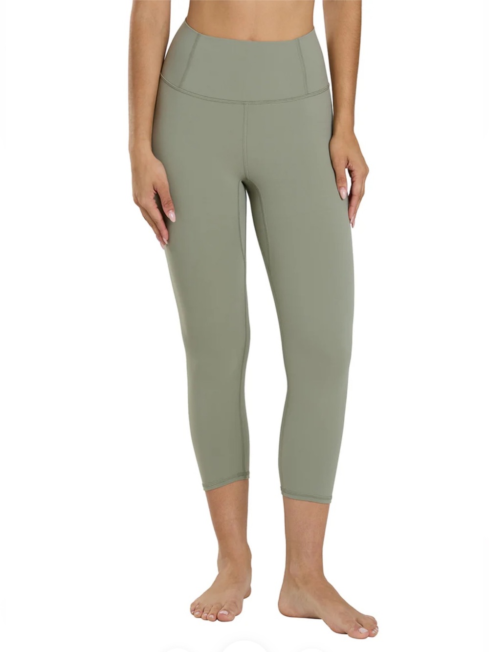 FP Movement Never Better High Rise Capri Leggings 19" in Sage Stone (M)